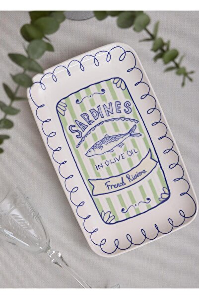 The Mia Italian Summer Rectangular Serving Plate 31X20 cm