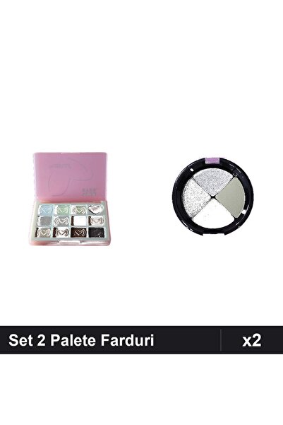 Makeup Set of 2 True Eyes Eyeshadow Palettes No. 01 and Quiz No. 453, 10g, Ey...