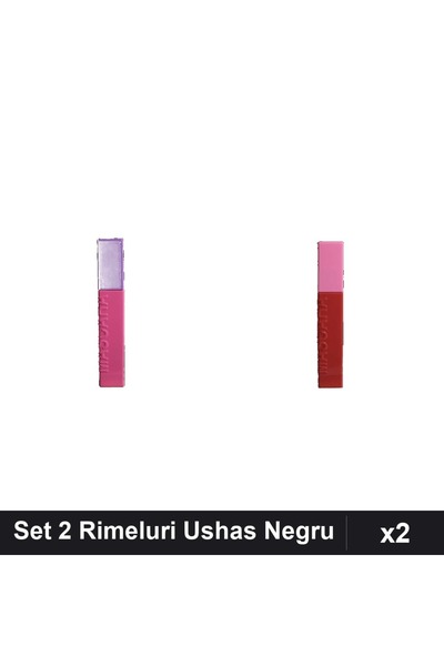 Makeup Set 2 Rimeluri Ushas Negru, Machiaj Profesional Volum și Lungime