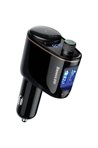 Baseus Transmițător FM auto Bluetooth/USB S-06 (Ediție de peste mări) - negru