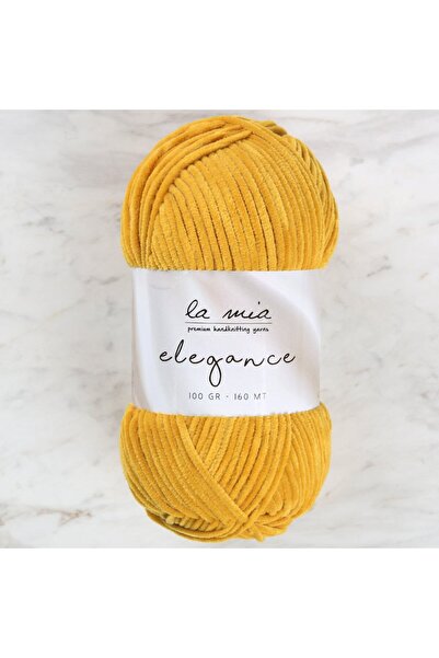 LA MİA YARNS La Mia Elegance Velvet Mustard Pređa za ručno pletenje - L916