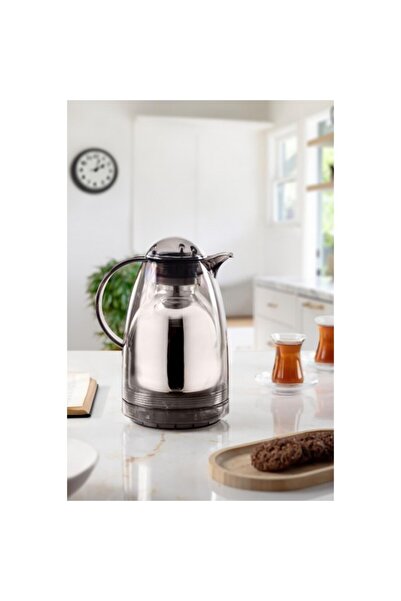 OSKA GLOBAL 1.5 Lt Thermal Insulated Tea and Cold Water Thermos Smoked (Keeps...