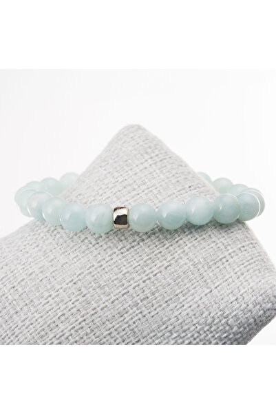 LADIN DOGALTAŞ Aquamarine Stone Bracelet-8mm