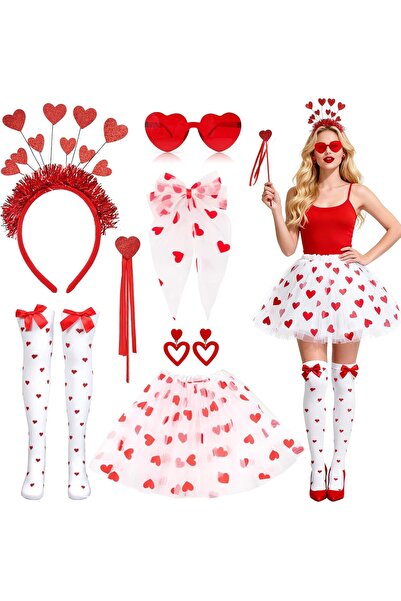 Saier tbo 7 Piece Cupid Costume Set for Women, Romantic Cupid Costume Accesso...