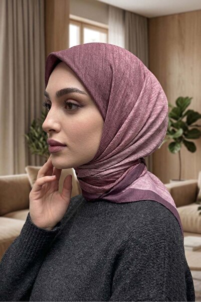 Big ModaEbrar وشاح ناعم منقوش - 051