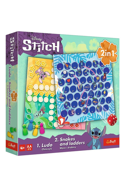 NO BRAND DISNEY STITCH 2 ÎN 1 LUDO ȘI ȘERPURI ȘI SCĂRI