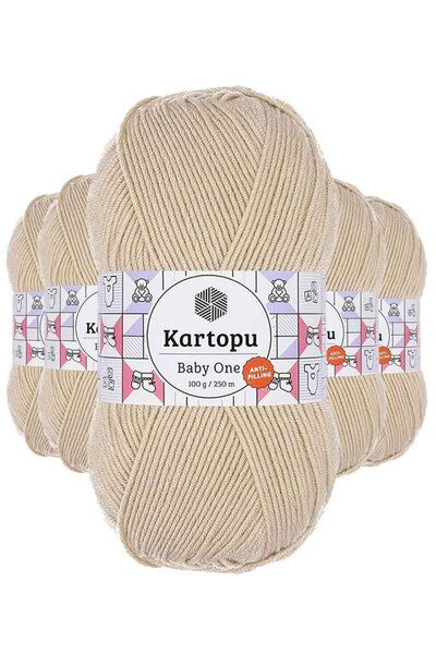 atastore2017 5 Pieces Baby One Non-Pilling Hand Knitting Yarn Wool Stone K855