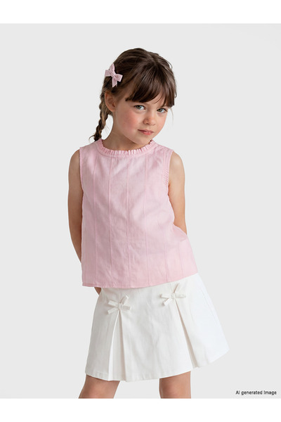 LC Waikiki Peak New Season Ruffle Detailed Girls' Blouse