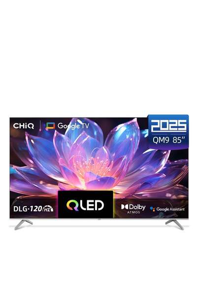 CHİQ Smart TV, 85 Inch, QLED, 4 HDMI Cable, 2USB, RAM2GB, 16GB, Slim Edge - U...