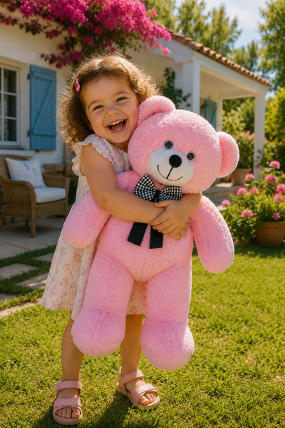 Özgüner Oyuncak 50 Cm Büyük Boy Peluş Ayı Oyuncak – Yumuşacık Sevimli Teddy Bear