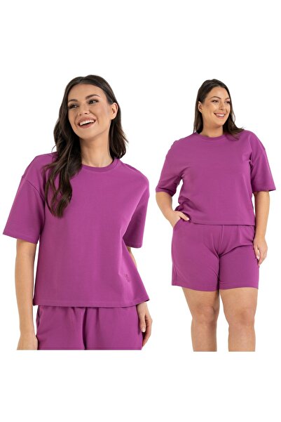 MORAJ Tricou de damă lejer, cu mânecă scurtă, bluză confortabilă