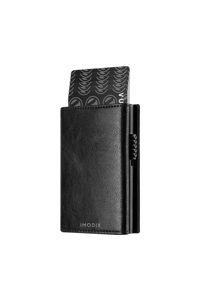 IMODIX Portofel Barbati Din Piele Naturala, IMODIX®, Carcasa Din Aluminiu, Pr...