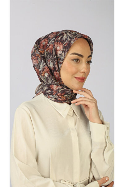 locella Lo'cella Pamuklu Soft Eşarp 4565-4 Koyu Mürdüm