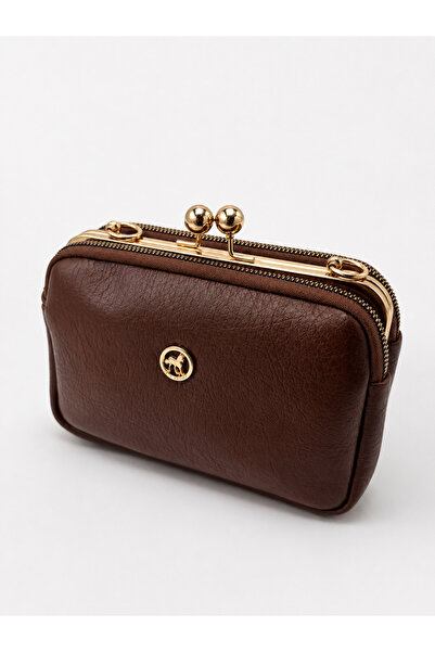 Sellini Burslu Taba 4-Compartment Crossbody Bag