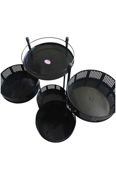 konak alışveriş 4 Katlı Metal Sebzelik Patates Soğanlık