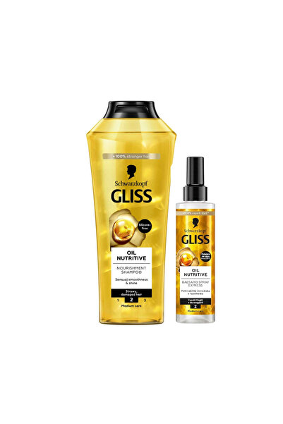 Glissa Gliss Shampoo Oil Nutritive 400ml + Express Repair Conditioning 200ml