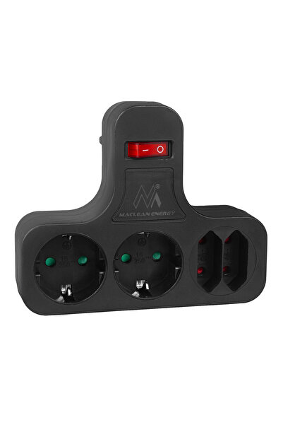 Maclean priză electrică, priză multiplă cu întrerupător, picior stabilizator,...