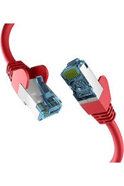 EFB Cablu patch RJ45 cu cablu brut CAT7, roșu, 25m