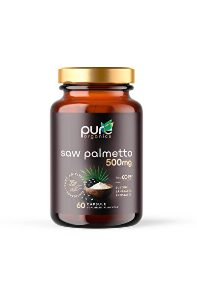 pureorganics Saw Palmetto 45% acizi grași – și urinar | 60 capsule