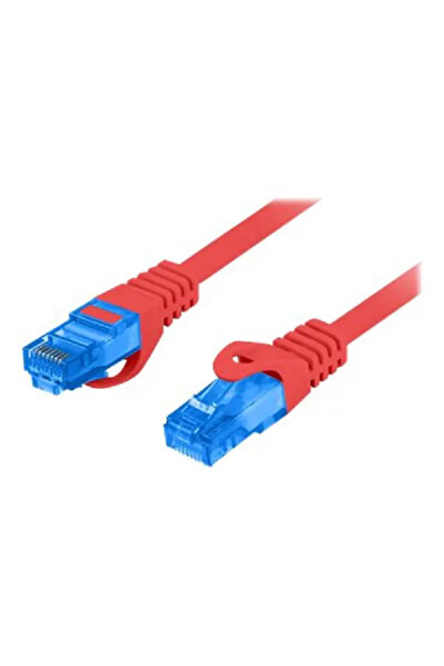 Lanberg Cablu patch Cat.6A S/FTP LSZH CCA 1m roșu, testat cu Fluke