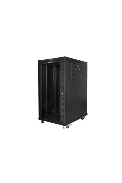 Lanberg Rack vertical 19 inch 22U 800x1000 cu ușă de sticlă LCD (demontabil) ...