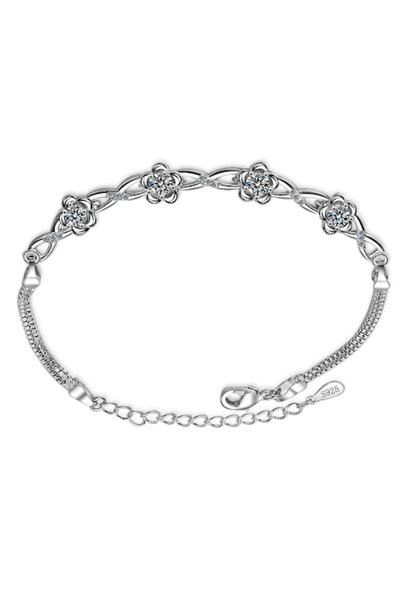 CRM Brățară SilverRose, CRM, cu cristale albe, 20 cm