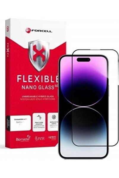 Forcell Husă hibridă flexibilă 5D pentru iPhone 14 Pro Max, neagră
