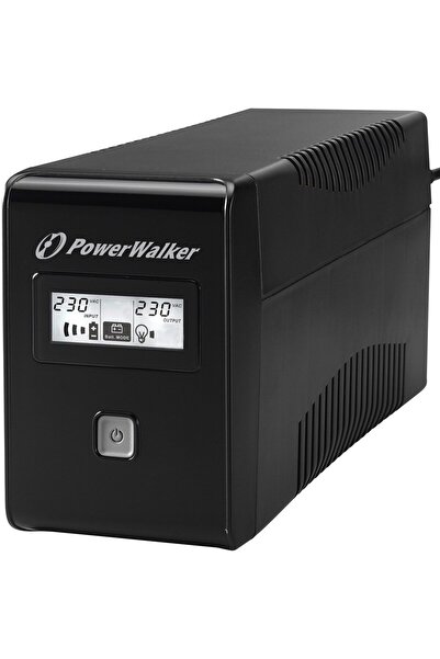 PowerWalker VI 850 LCD UPS 850VA/480W 850VA/480W Interactiv de linie cu 2 pri...