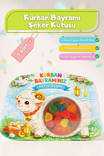 Sticker Ekspres Eid Al-Adha Candy Box 5 Pieces Gift Box Eid Gift