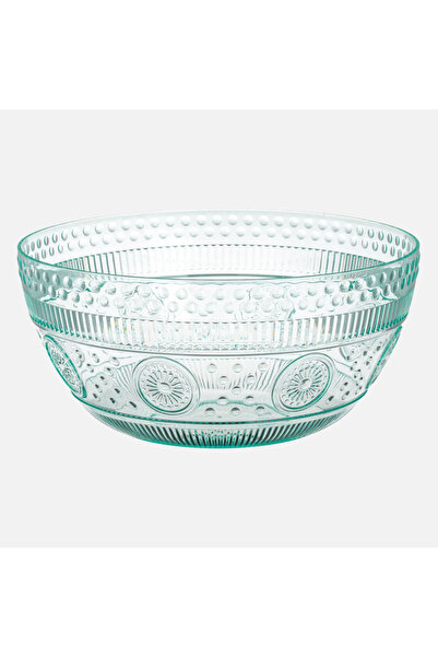 Zumzeria Mint Green Plastic Bowl with Relief Pattern 3.9L