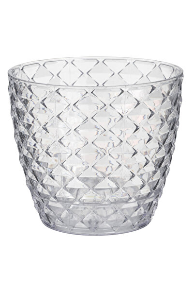 Zumzeria Ghiveci transparent din plastic pentru orhidee, cu design diamant și...