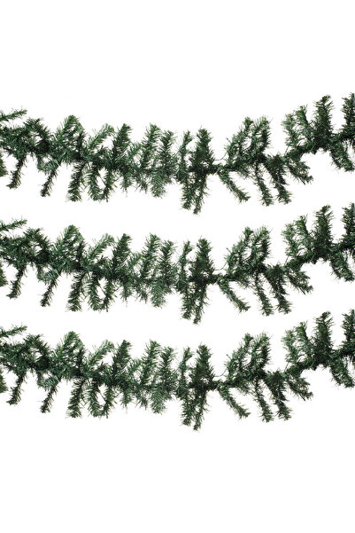 Zumzeria Ninsa Green Christmas Decorative Garland with 180 Branches & 60 LEDs...