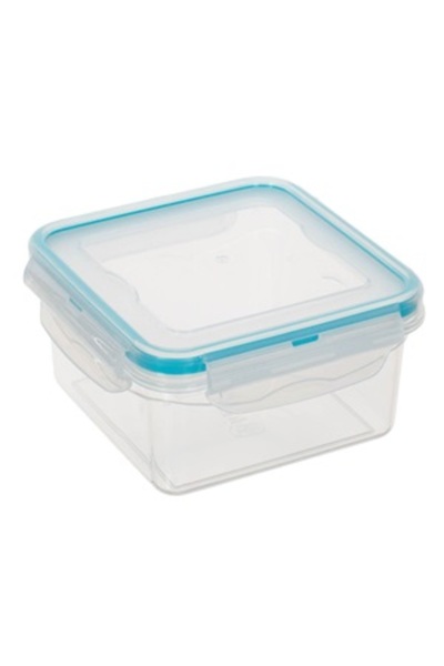Zumzeria Transparent Square Plastic Food Storage Container with Lid 680ml