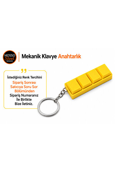 Mosso Steel Mechanical Keyboard Keychain