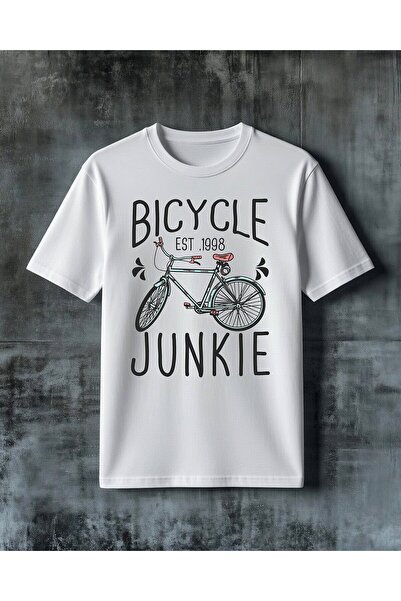 COMVİCHO Bicycle  Cycling Printed Oversize T-Shirt