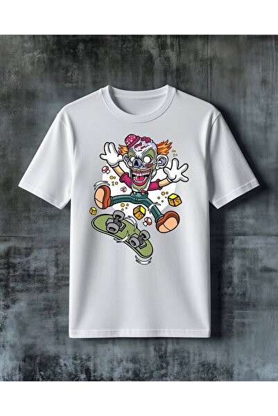 COMVİCHO Pagaco Kaugan Skateboard Printed Oversize T-Shirt
