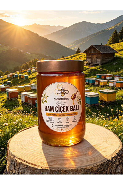 Safran Güneşi Süzme Ham Çiçek Balı