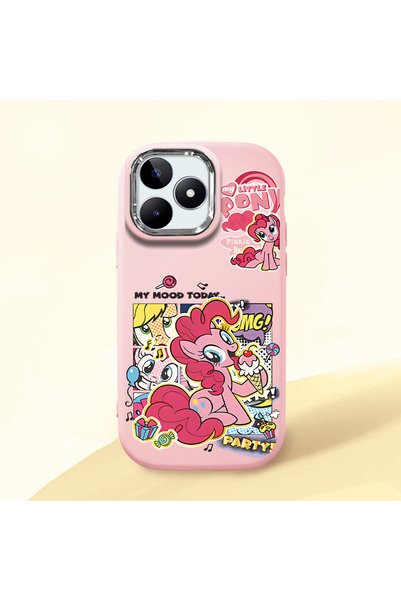 ucuc Realme Note 50 Compatible Shock-Absorbing Camera Protected Pink Silicone...