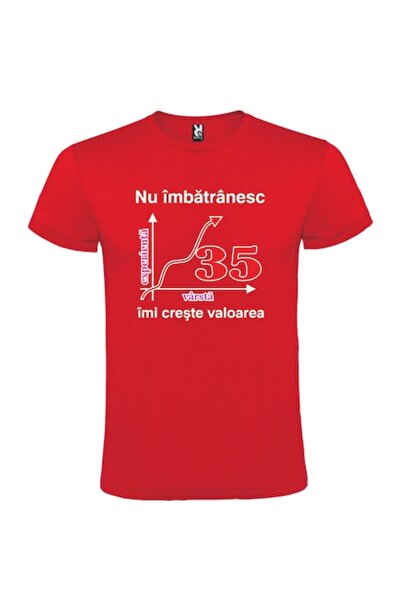 CRD PRINT Unisex personalized t-shirt "I don't get old, my value increases 35...