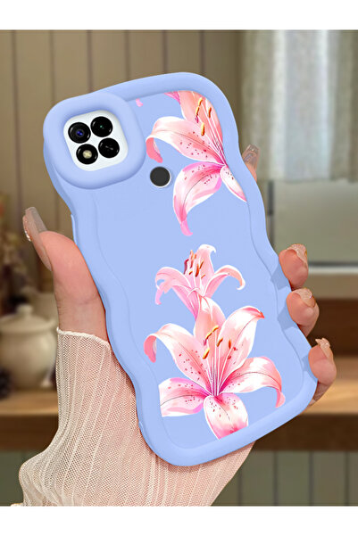 ucuc Redmi 9C/10A Uyumlu Mavi Silikon Kılıf Kamera Korumalı Darbe Emici Tasarım