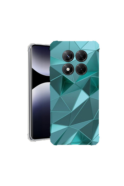 bestcase Husă Antișoc pentru Xiaomi Redmi Note 15 Pro 4G, Mozaic Verde, 31436...