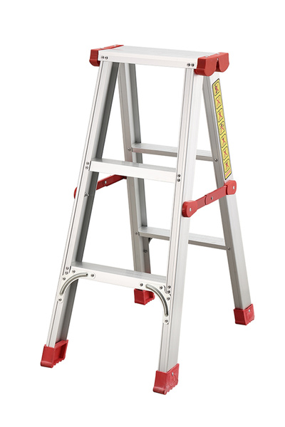 Lawazim 3 Step Aluminum Ladder Foldable Anti-Slip Ladder for Home & Warehouse