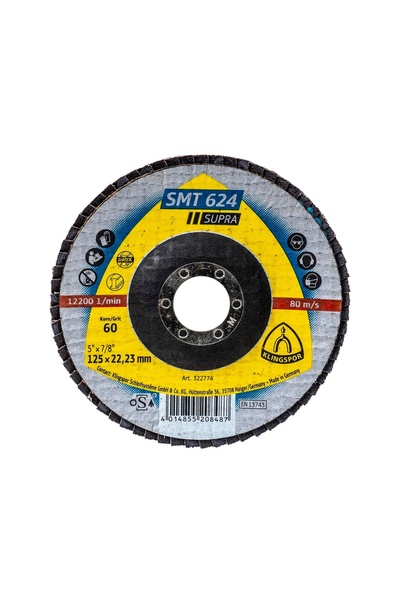 FOXMAG24 SMT 624 Supra Frontal Disc Lamellar, P60, 125x22.23 mm for angle gri...
