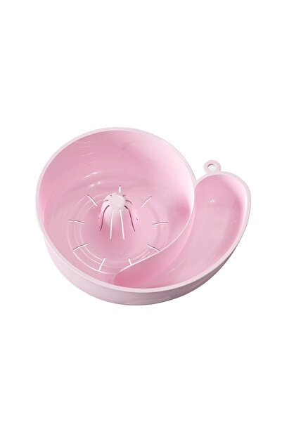 choice2 Pink Spin Shape Automatic Vegetable Washing Household Fruit Drain Bas...