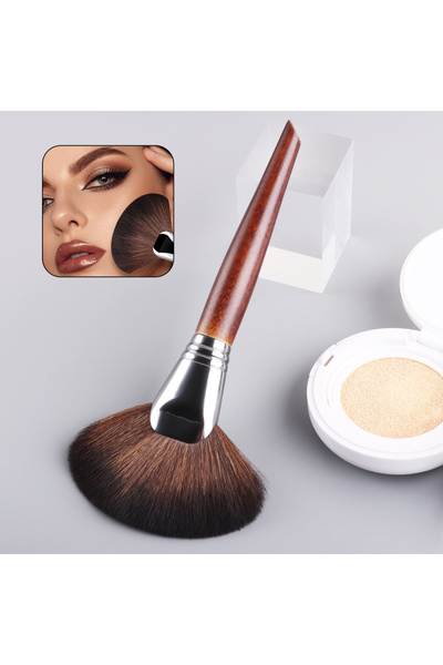 Choice 1pc Professional Fan Paint Brush Long Wood Handle High-Quality Nylon H...