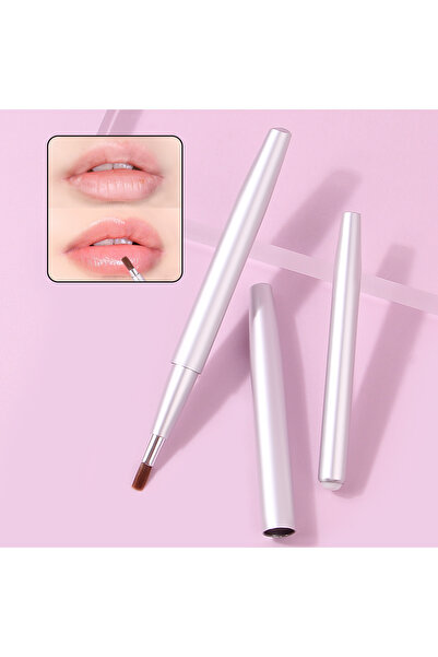 Choice Silver 2pcs fashion telescopic lip brush lipstick brush telescopic por...