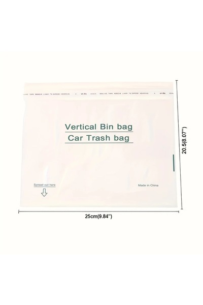 Choice White Automotive Disposable Garbage Bag, Vomit Bag, Size 8.07inch Garb...