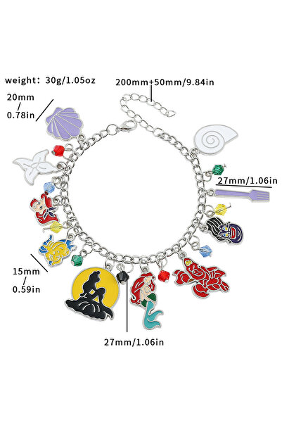 Choice 25cm mermaid Classic Animated Movie The Little Mermaid Metal Enamel Pe...
