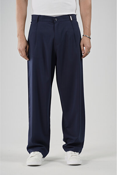 Butik Pile Detailed Baggy Fit Men's Trousers
