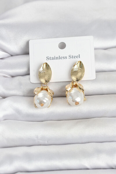 Leyaton Lwlhmrs-Ieg Ieg ™   316L Steel Gold Color Flower Model Women's Earrin...